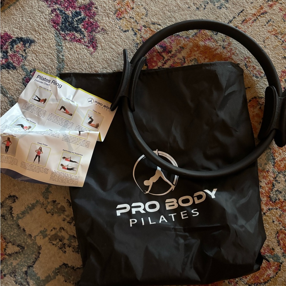 Pro Body Pilates Ring with Black Carrying Bag